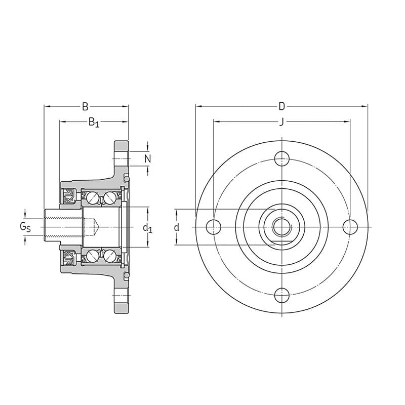 BAA-0037 hub bearing unit specificatio